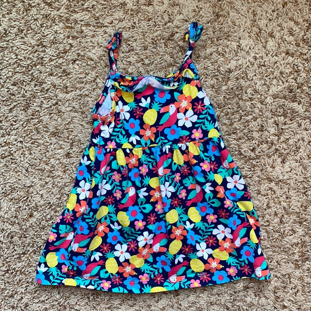 12M colorful tropical print dress